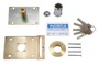 Conjunto de conversión para cerradura de llave INCECA plana a llave CS6 55MM Cromado