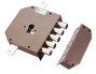 Cerradura triple - Fijación del cilindro 63mm. - Cerradura laterales, triple. - Dimensiones caja 132x146x30mm. - Recorrido pestillos 30mm. - Mano derecha Barras incluidas